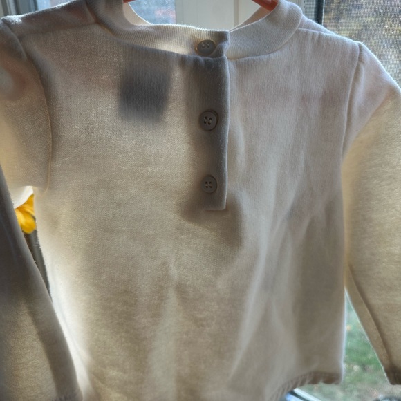 Kids Cream Horse Print Shirt - Picture 3 of 4